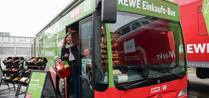 Grüne Woche, REWE-Einkaufsbus präsentiert von www.schabel-kultur-blog.de