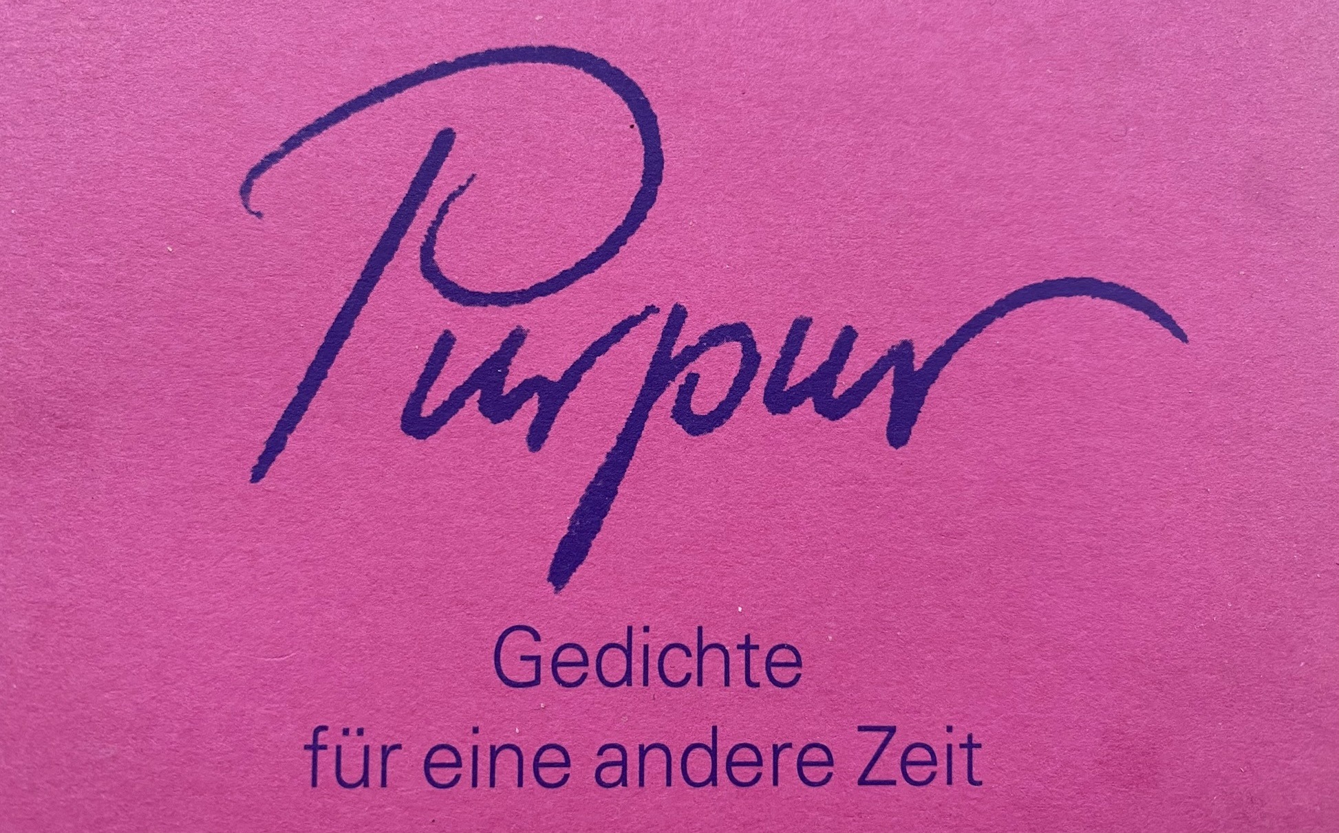 Angela M. Köstler „Purpur – Gedichte für eine andere Zeit“