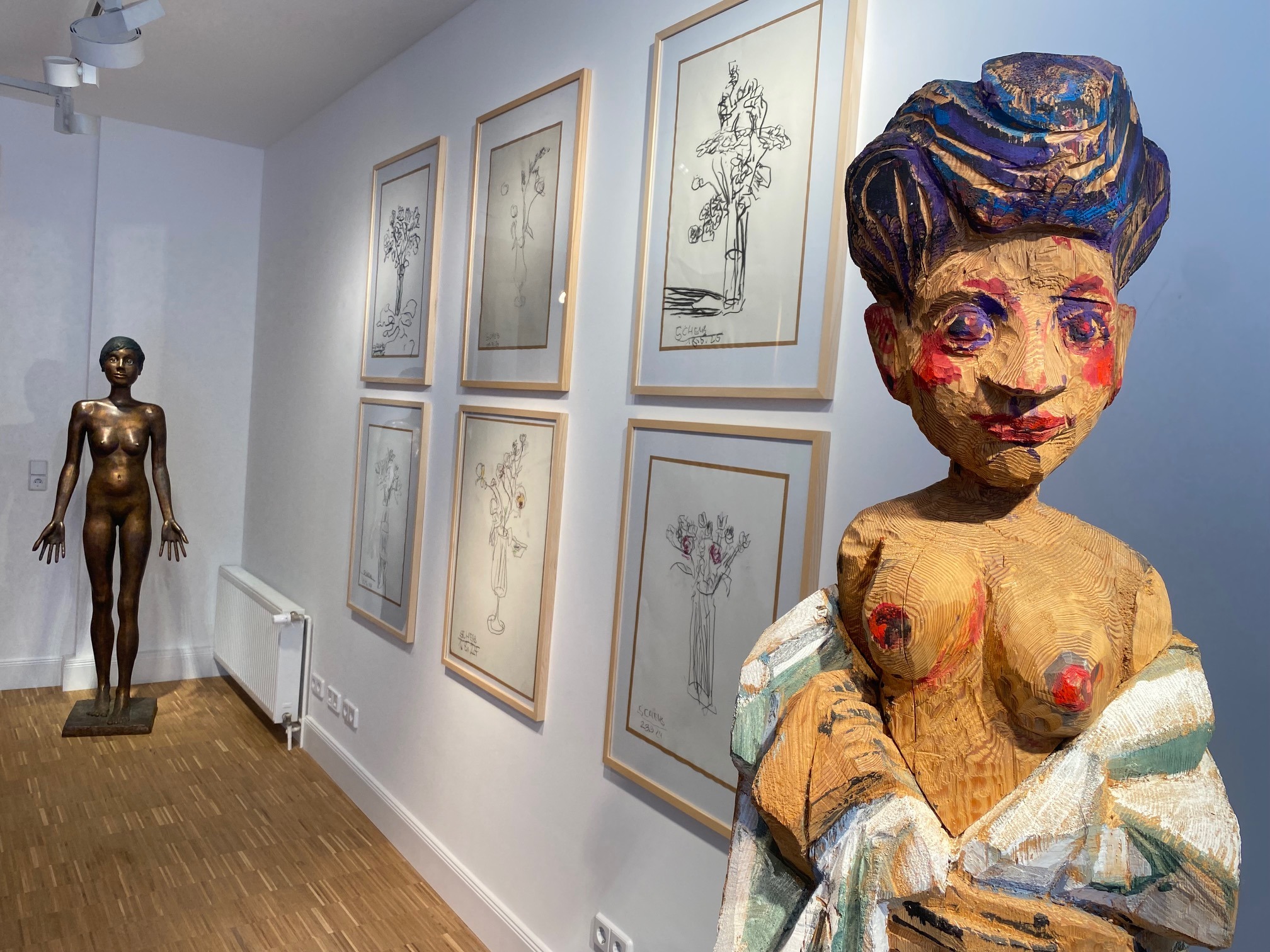 Berlin „Zeichnungen und Skulpturen“ von Hans Scheib in der Galerie Schmalfuss